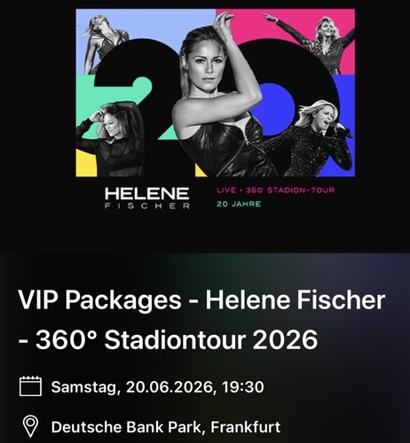 Helene fischer vip ticket - x,