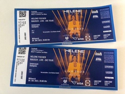 Konzertkarten für helene - 2x,